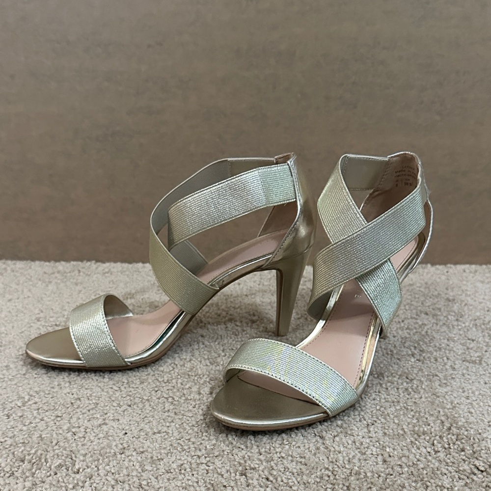 Kelly & Katie Shimmering Gold Heels